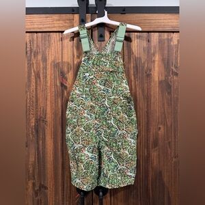 Duluth Trading Company green gardening, short overalls